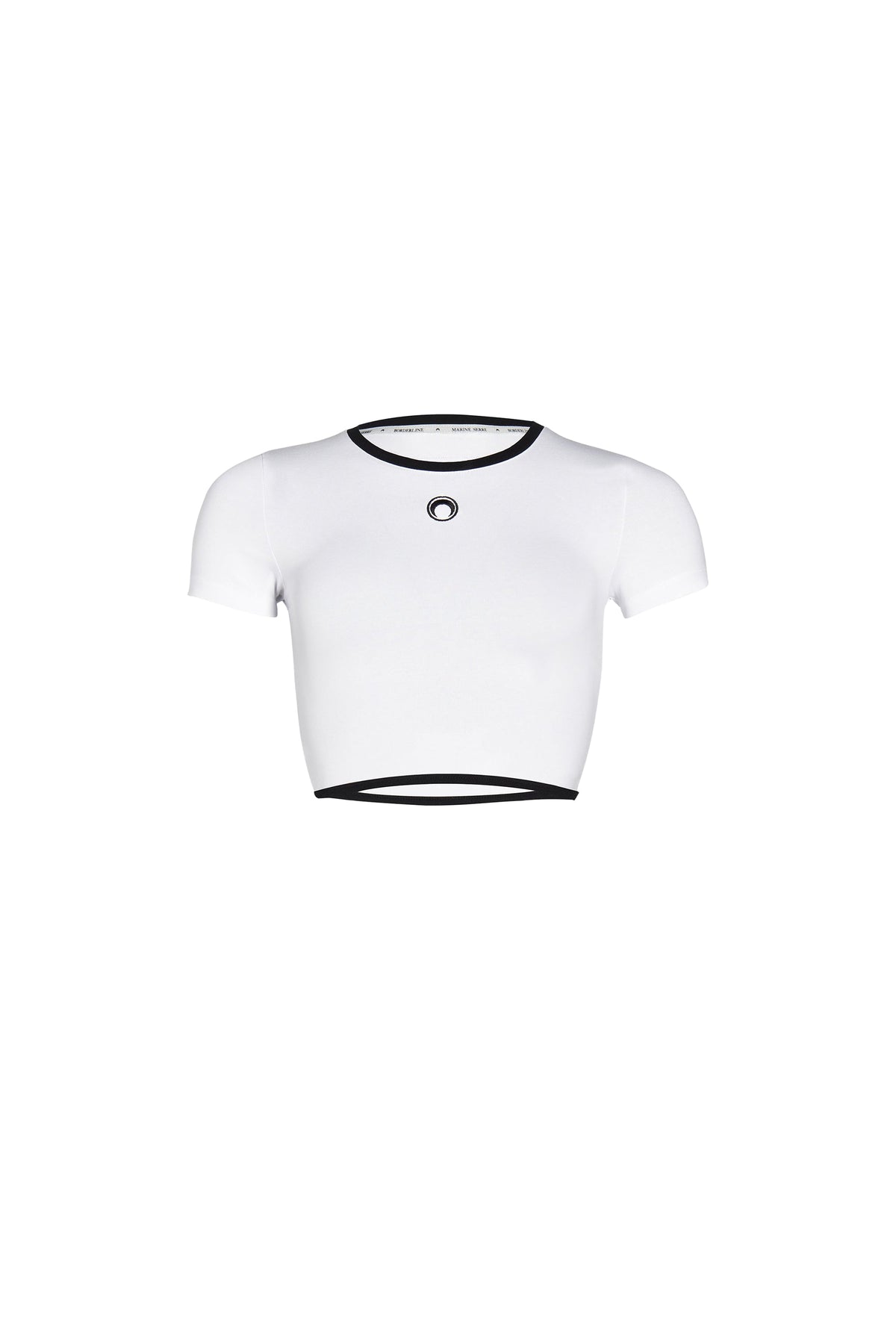 Top court en maille pointelle - White