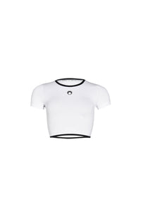 Top court en maille - White