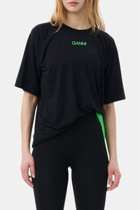 T-shirt Active en maille - Black