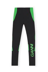 Legging taille haute à motif - Black