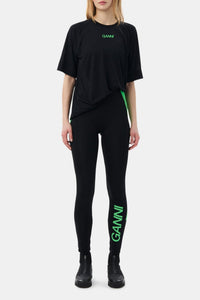 Legging taille haute à motif - Black