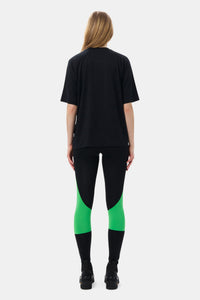 Legging taille haute à motif - Black