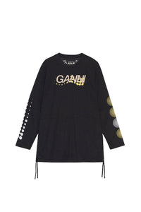 T-shirt superposé à manches longues Active en maille - Black