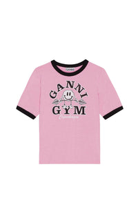 T-shirt ajusté à imprimé Gym - Bonbon