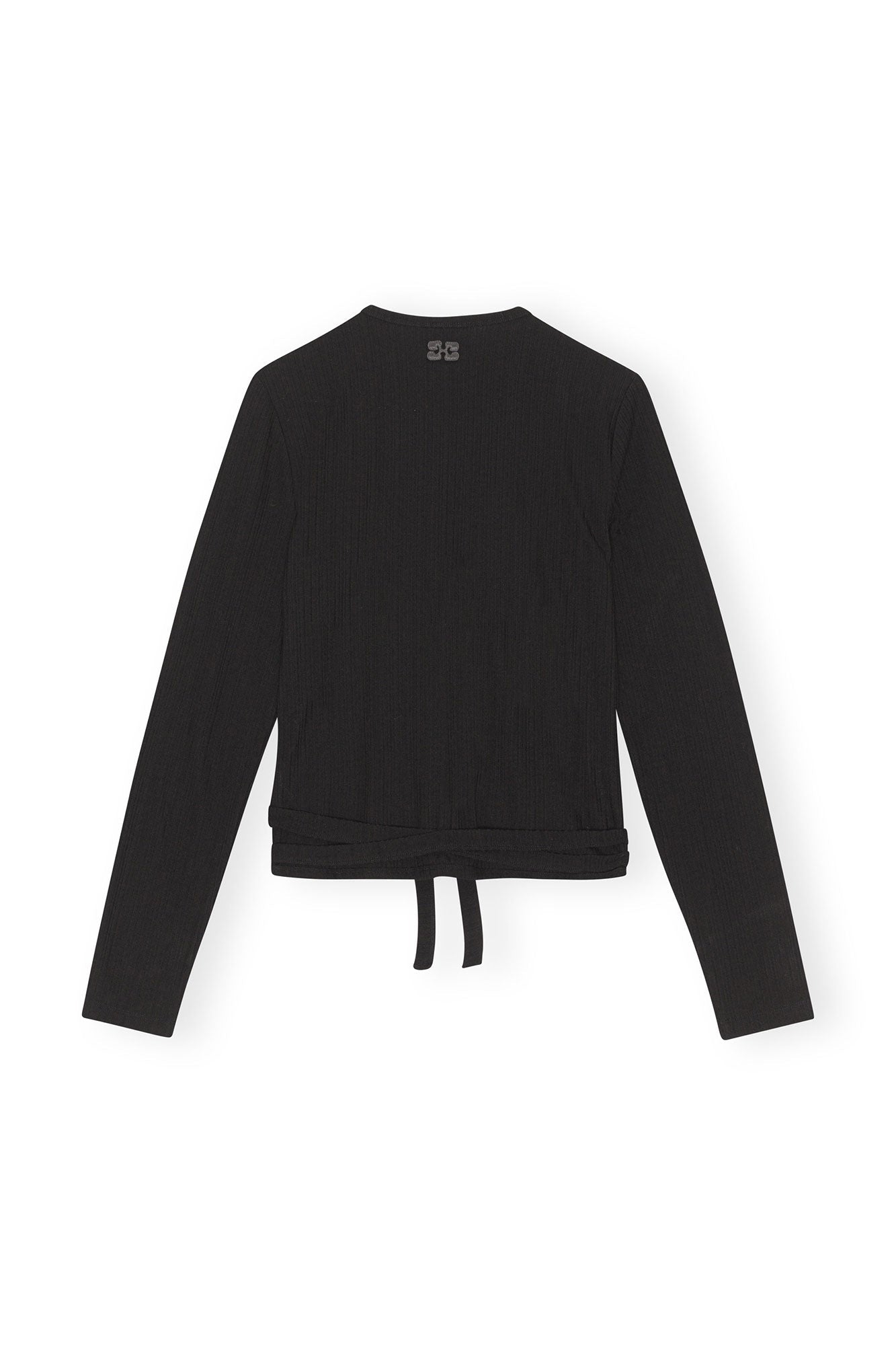 Blouse portefeuille côtelé - Black