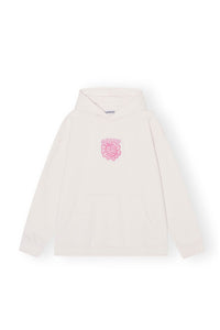 Sweatshirt à capuche oversize Flower - Egret