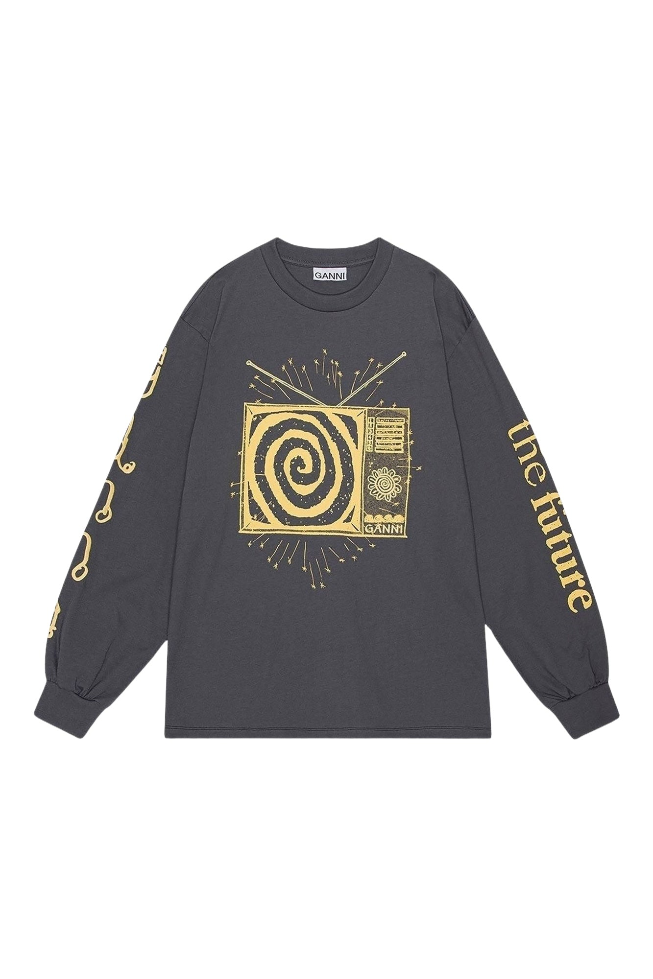 T-shirt à manches longues Future en jersey - Volcanic Ash