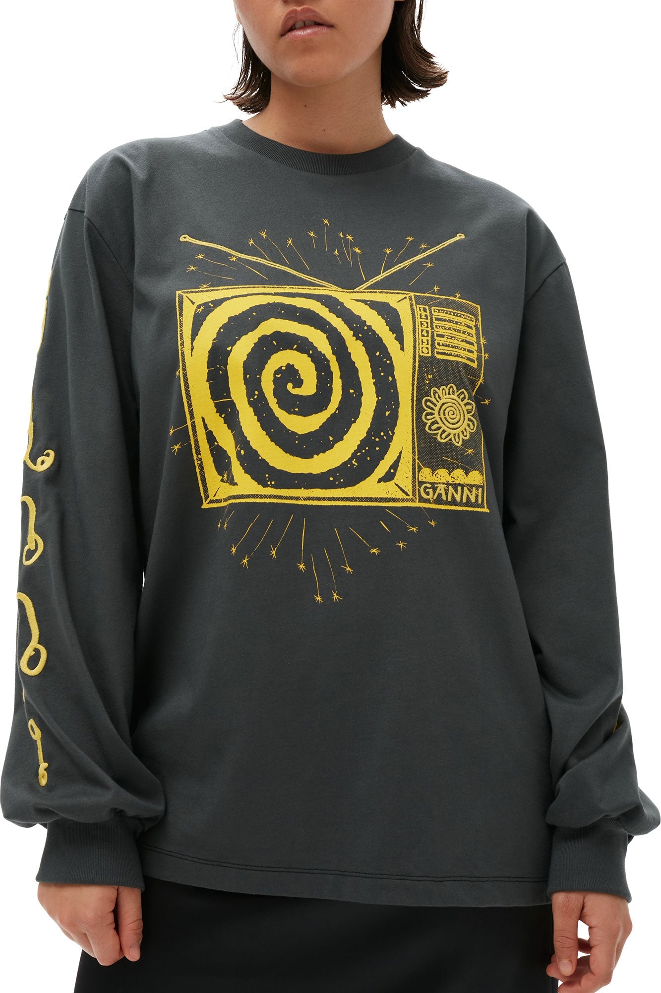 T-shirt à manches longues Future en jersey - Volcanic Ash