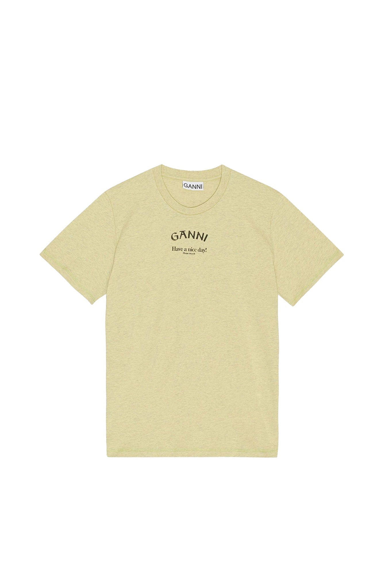 T-shirt décontracté à col rond - Leek Green