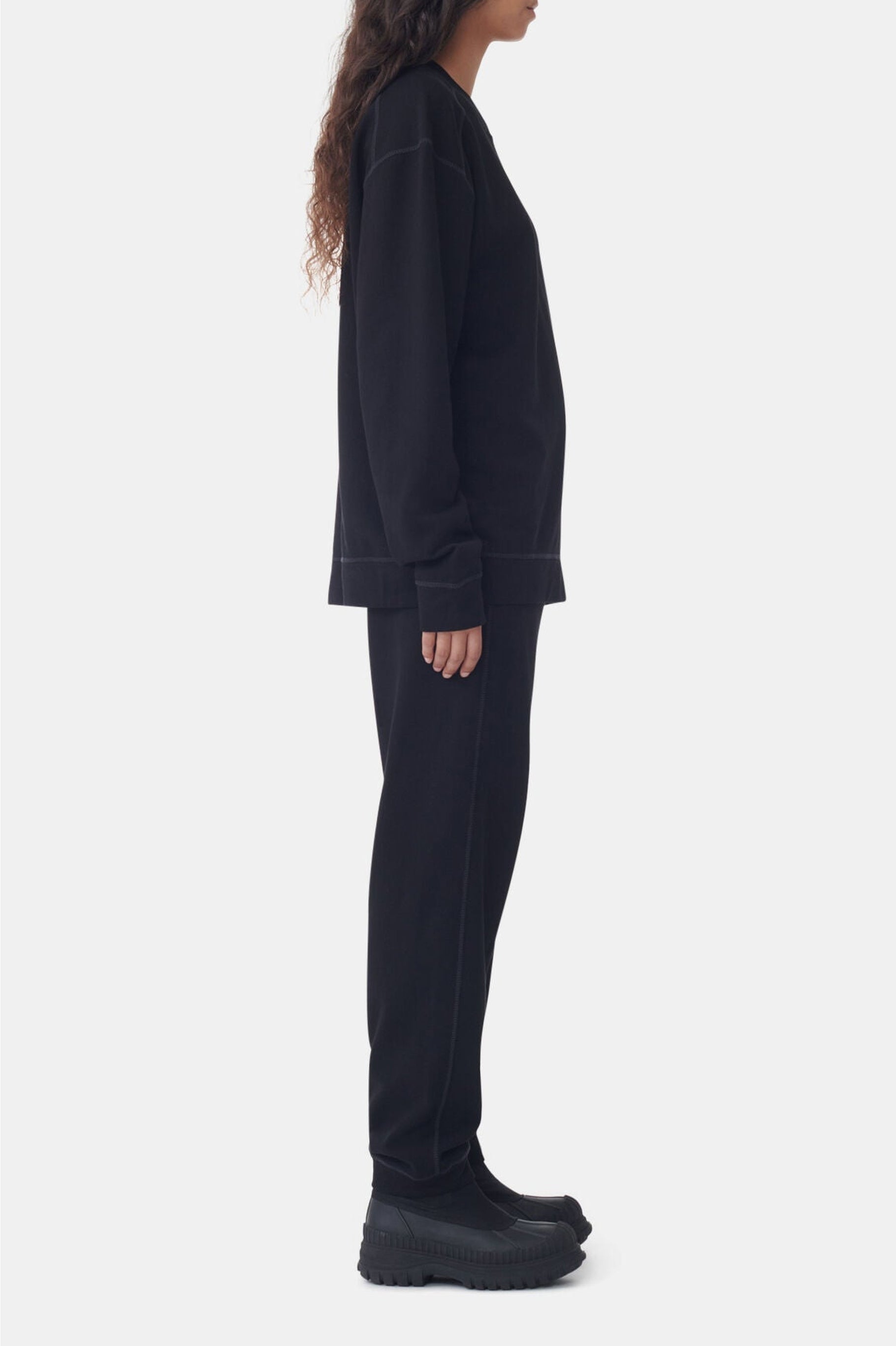 Pantalon à revers - Black
