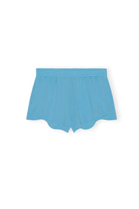 Short Active évasé en maille - Ethereal Blue