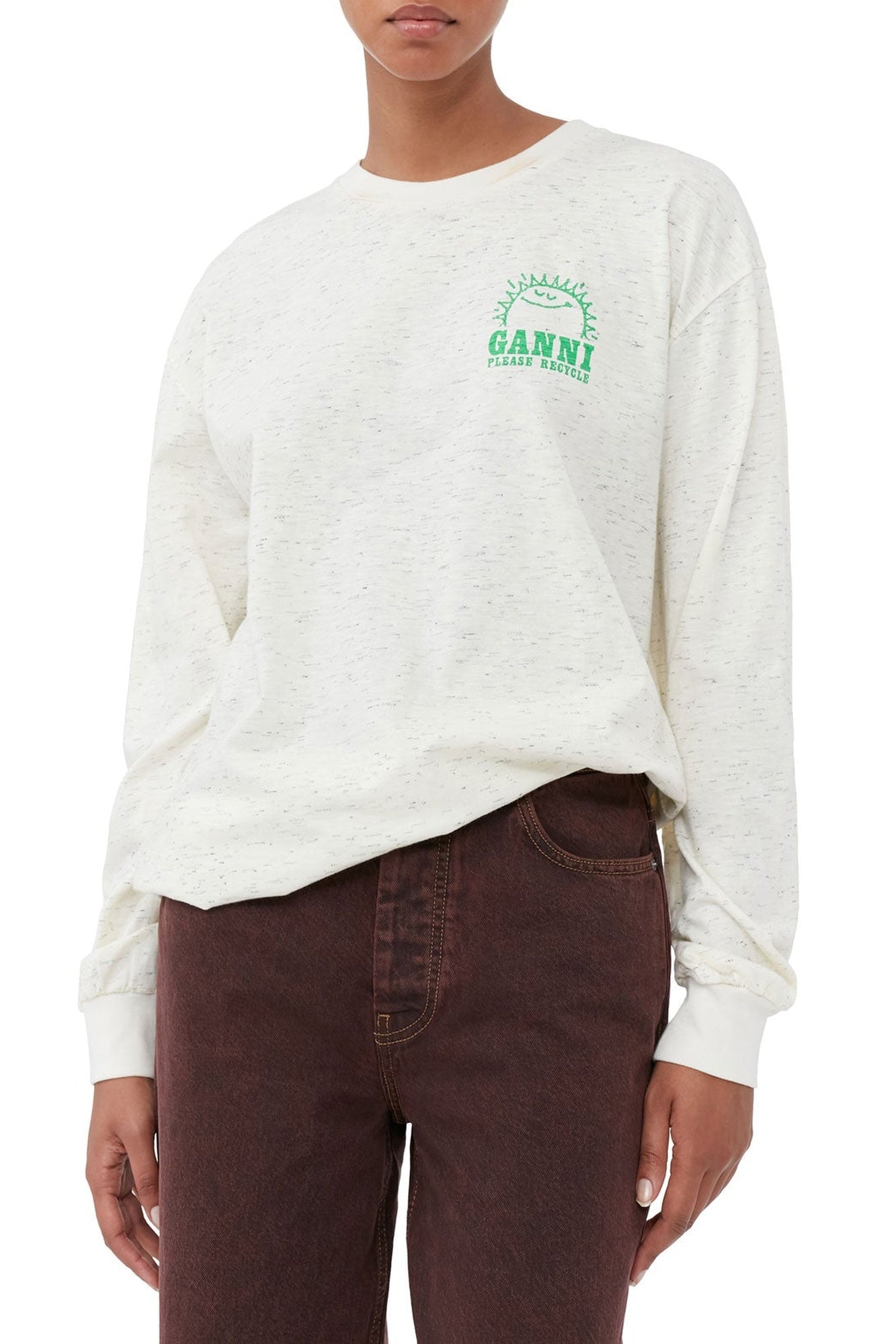 Long-sleeved T-shirt - Egret