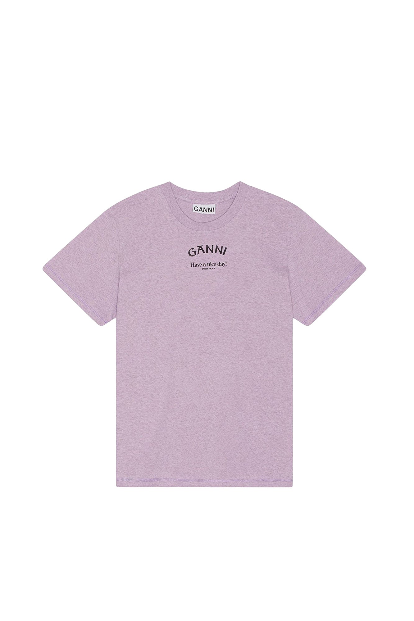 T-shirt lilas décontracté à col rond - Orchid Petal