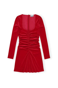 Robe courte en velours - Savvy Red