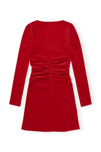 Robe courte en velours - Savvy Red