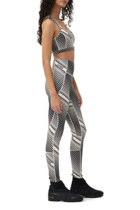Legging taille haute à motif - Egret