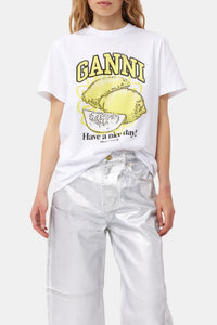 Oversized T-shirt Lemon - Bright White