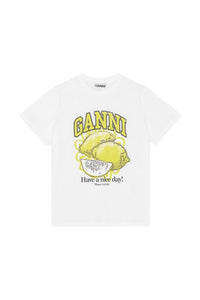 Oversized T-shirt Lemon - Bright White
