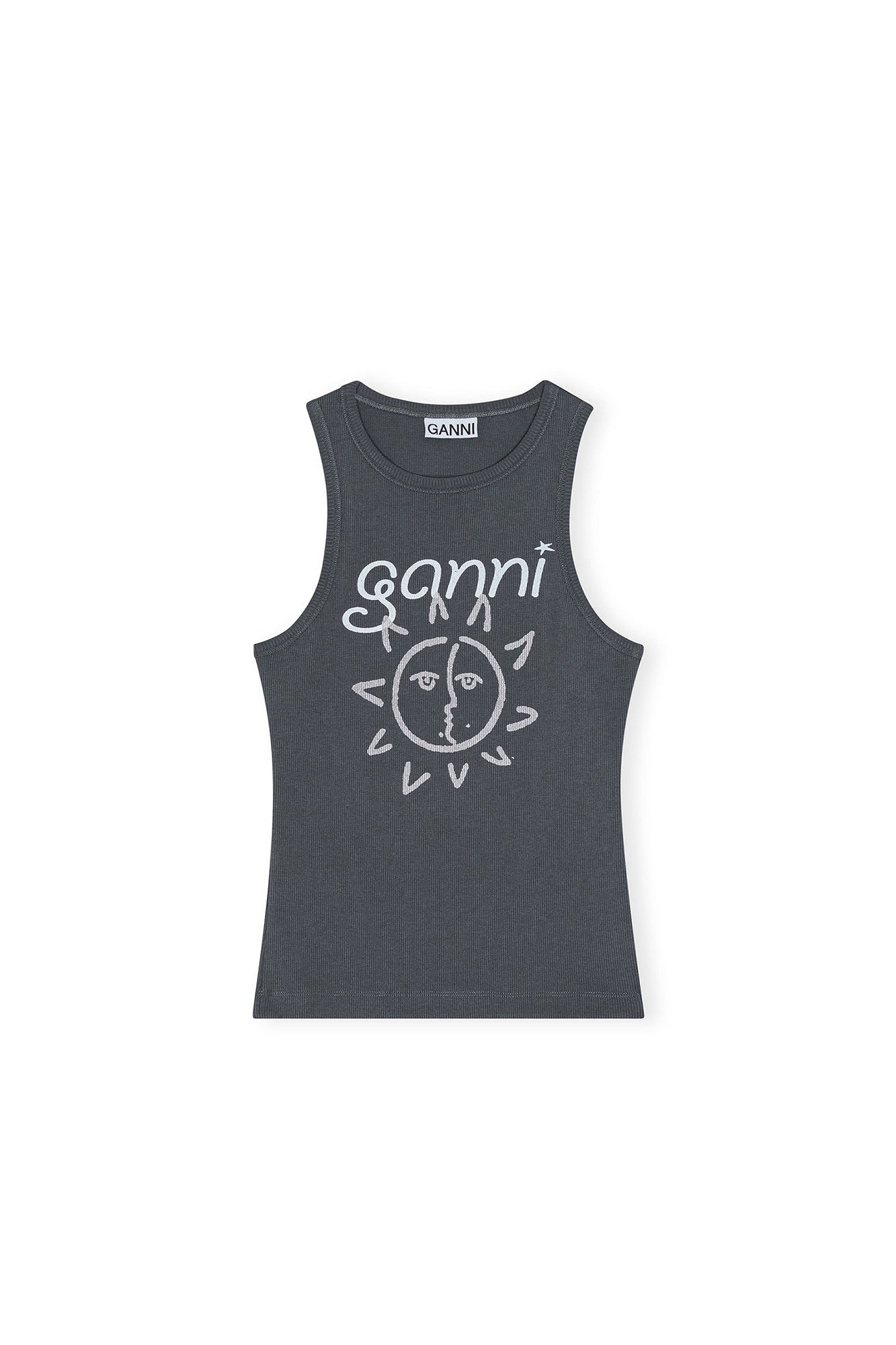 Débardeur Graphic Rib Sun en jersey - Volcanic Ash