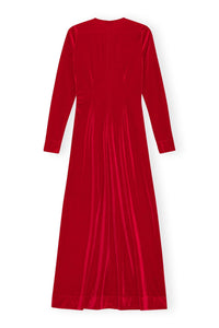 Robe longue en velours - Savvy Red