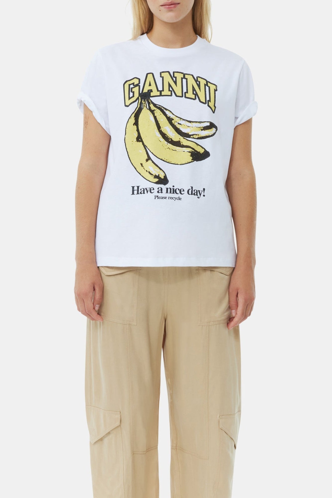 T-shirt oversize Banana - Bright White