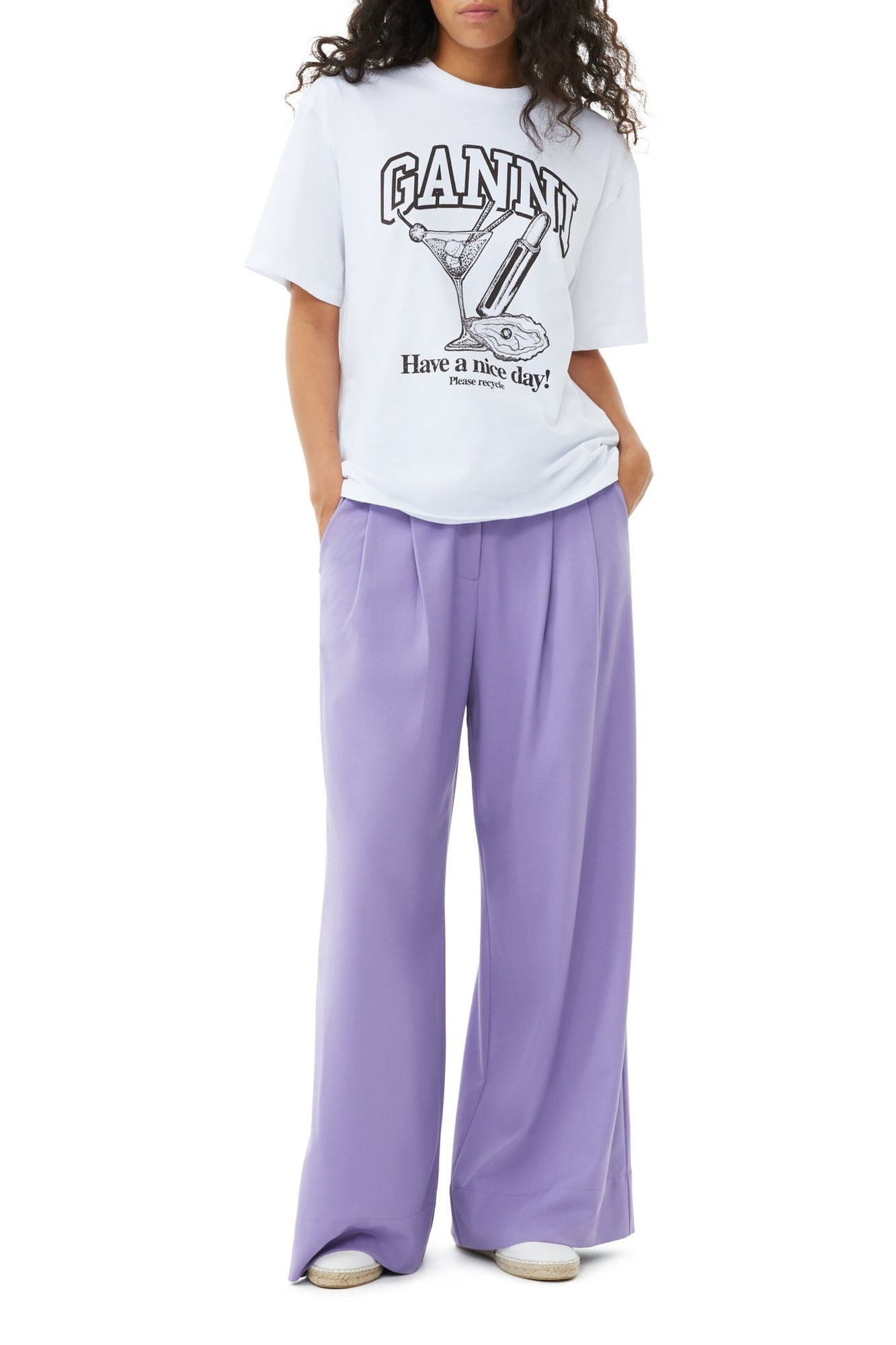 Oversized T-shirt - Bright White