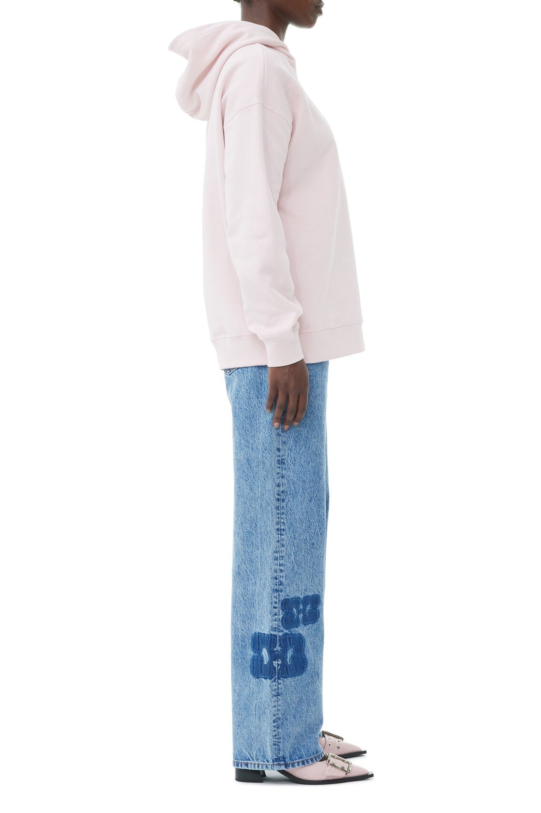 Sweat à capuche oversize - Chalk Pink