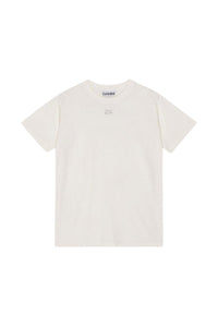 Loose-fitting T-shirt with rhinestones - Egret