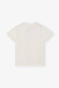 T-shirt ample avec strass en jersey - Egret