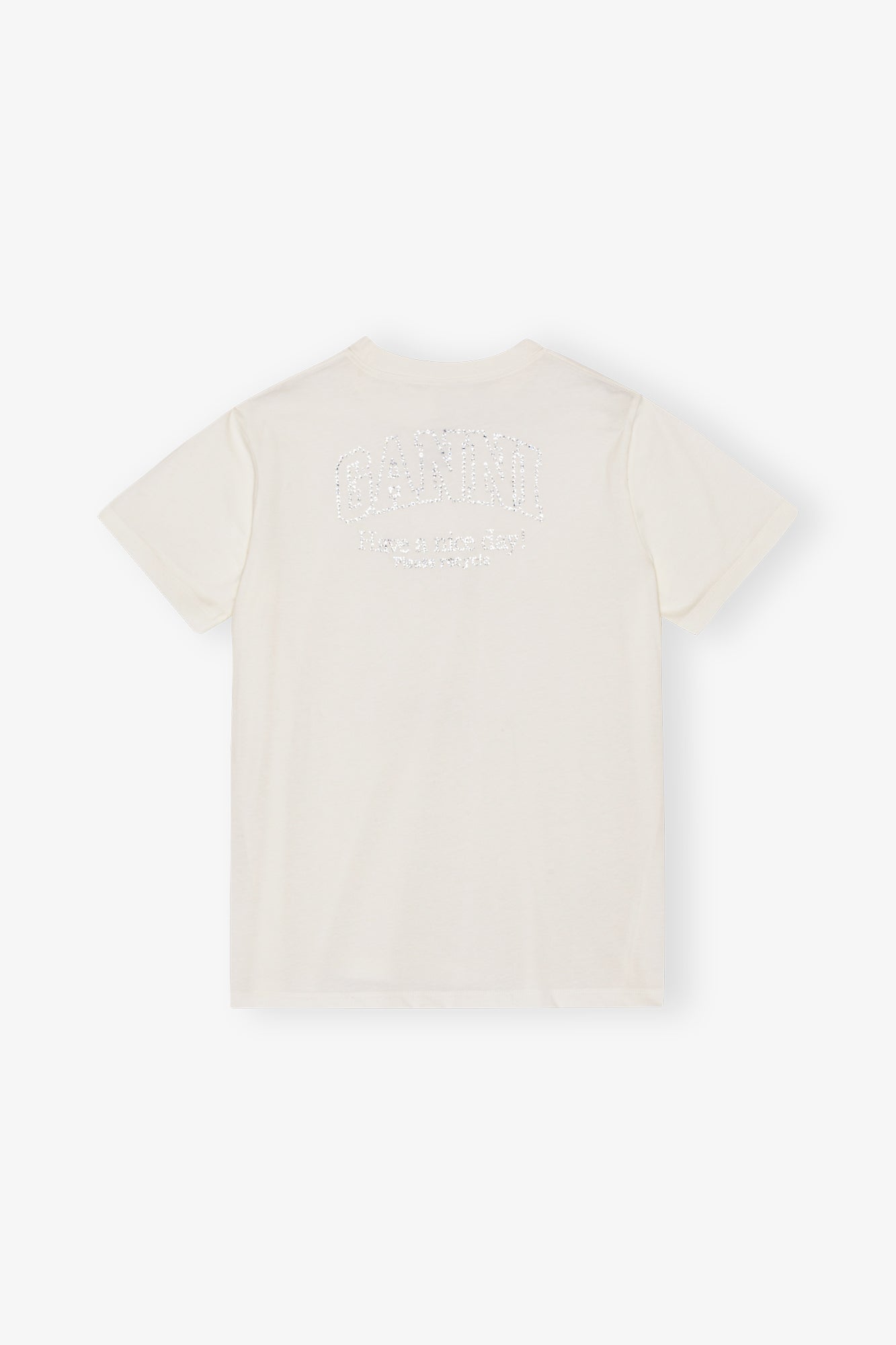 T-shirt ample avec strass en jersey - Egret