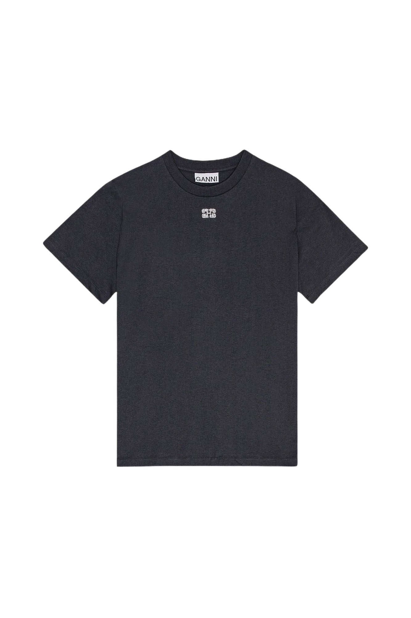 Loose-fitting rhinestone T-shirt - Phantom