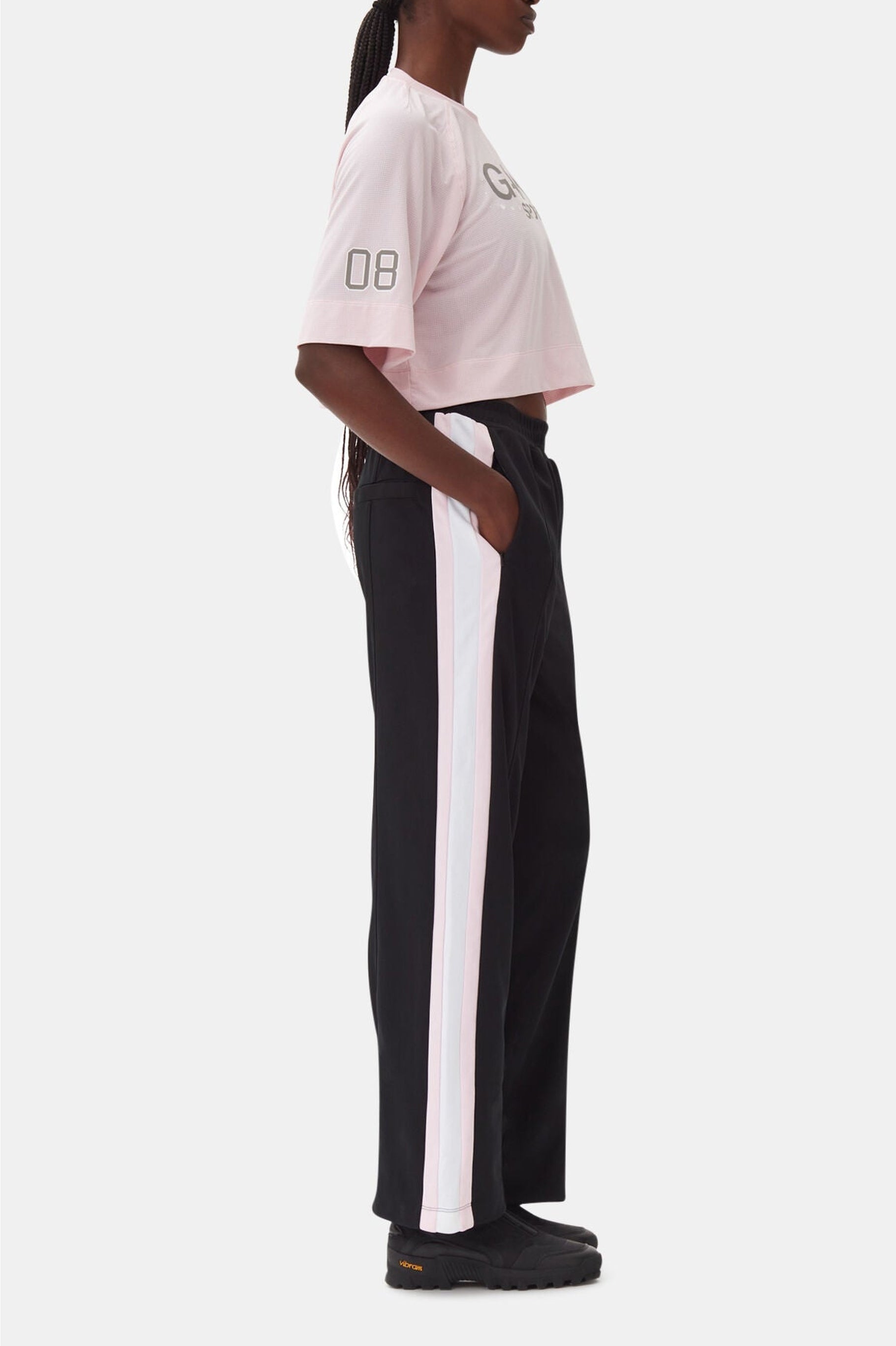 T-shirt cropped Sport - Lilac Snow