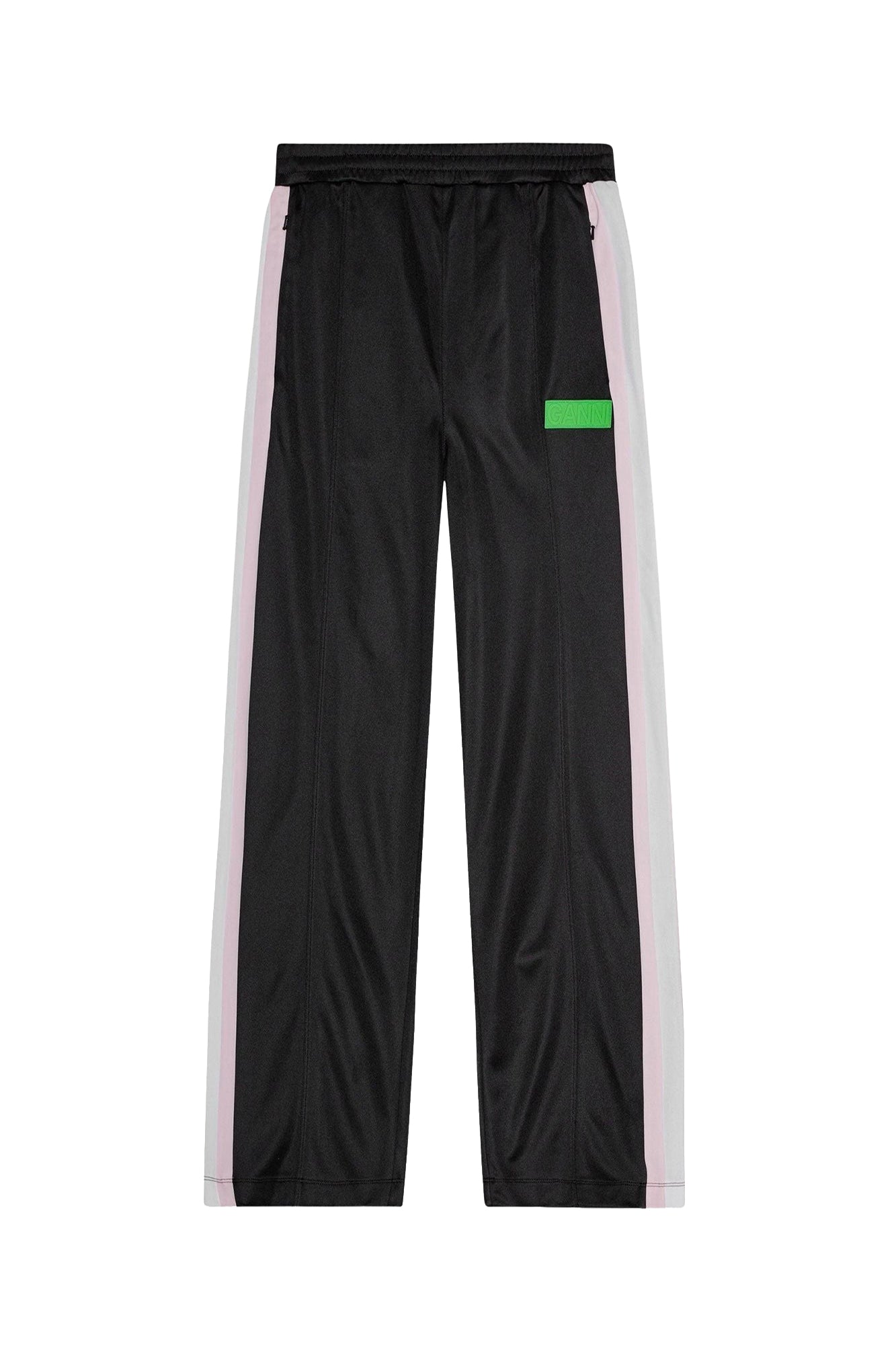 Sporty Straight Leg Pants - Black