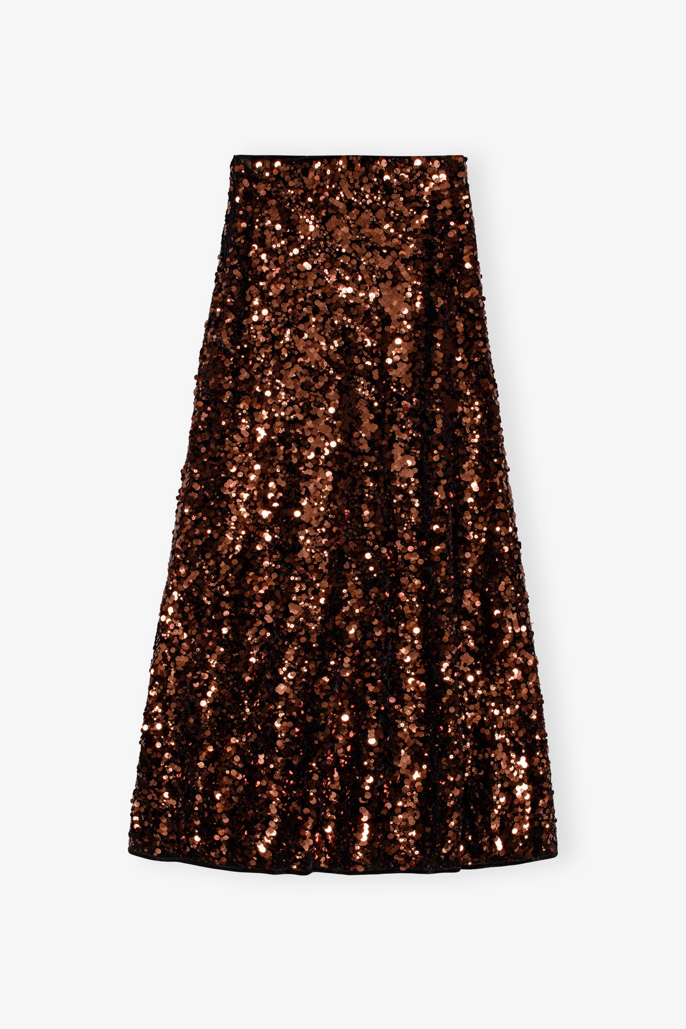 Jupe longue à sequins - Bitter Chocolate