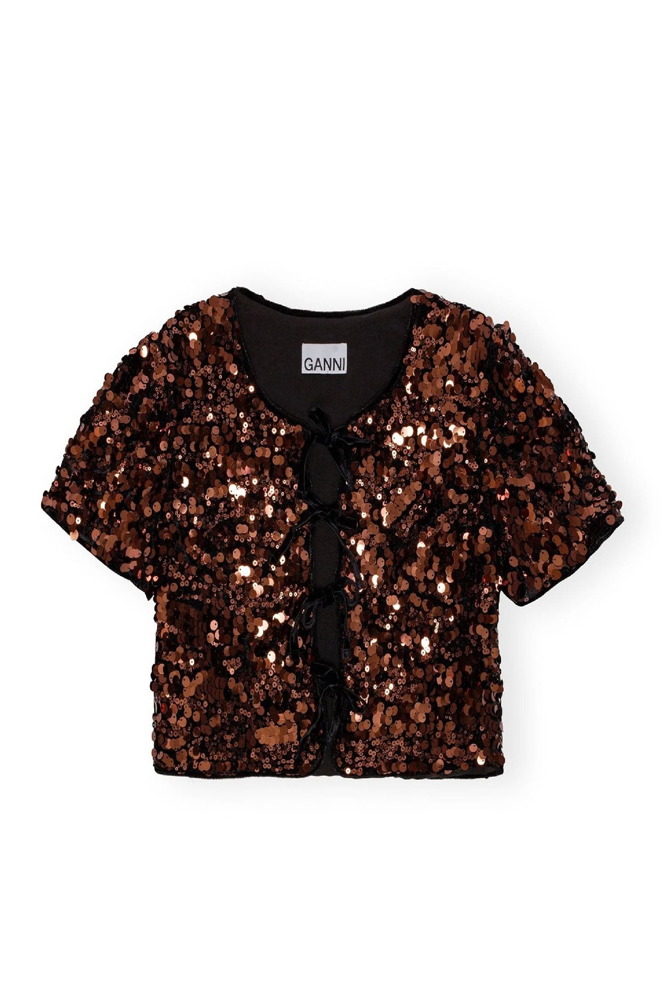 Blouse en sequins - Bitter Chocolate