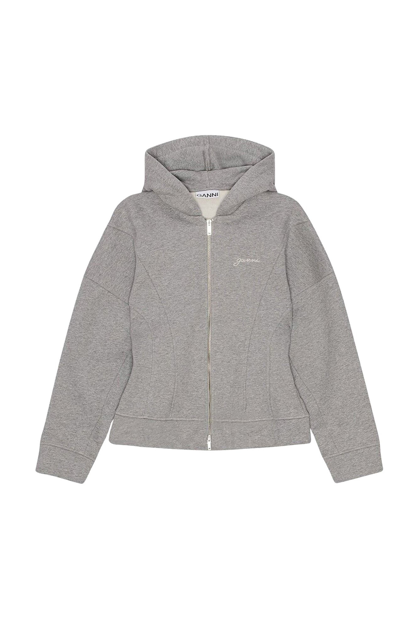 Fleece zip-up hoodie - Paloma Melange