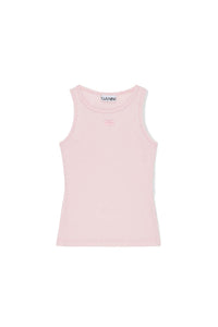 Tank top with embroidered logo - Chalk Pink