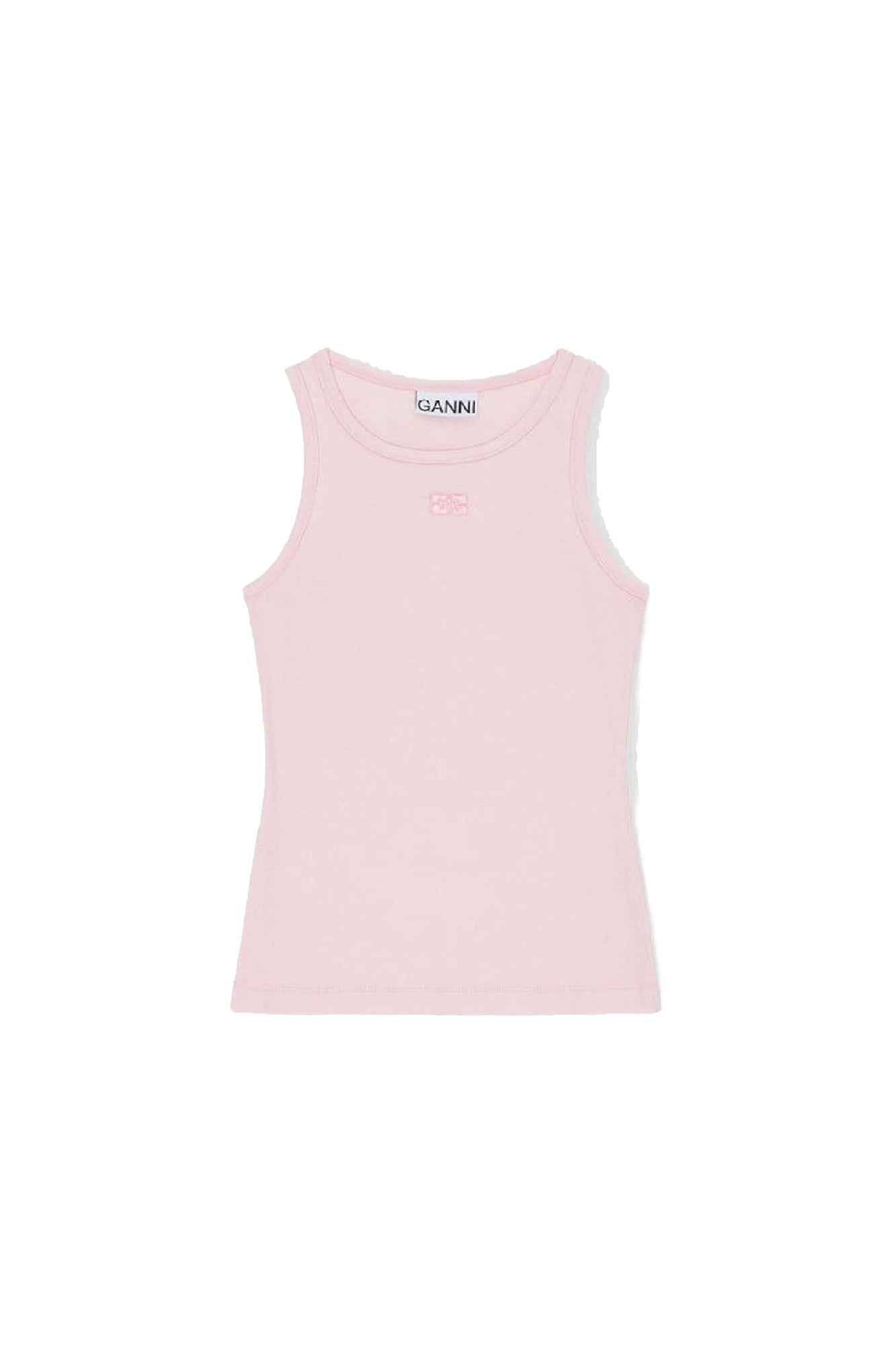 Tank top with embroidered logo - Chalk Pink