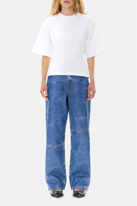 T-shirt ample à épaules tombantes en coton - Bright White