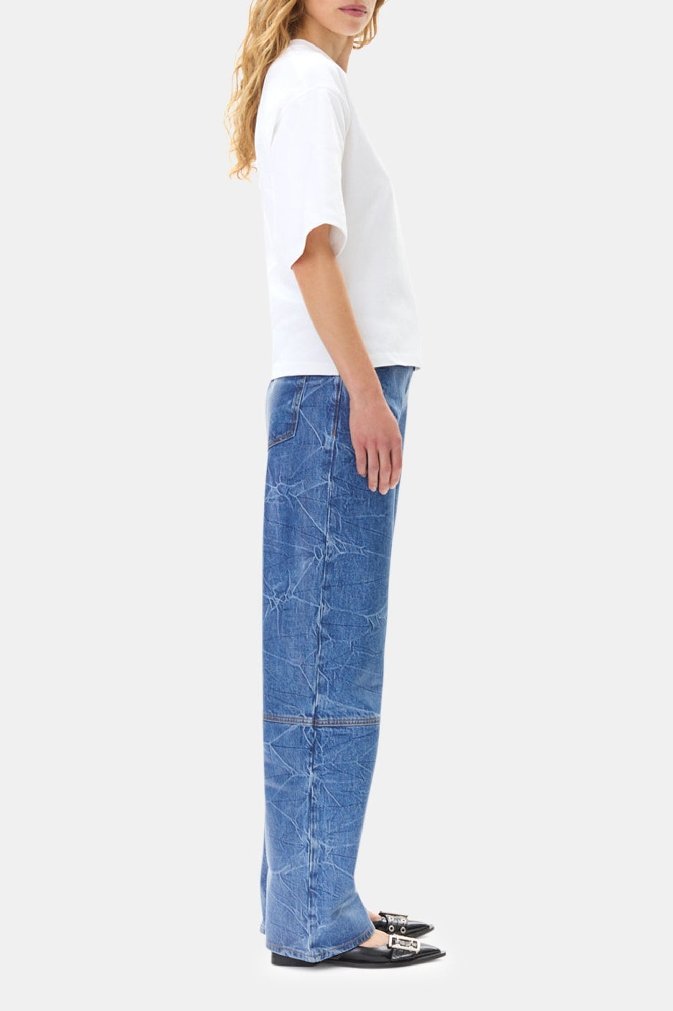 T-shirt ample à épaules tombantes en coton - Bright White