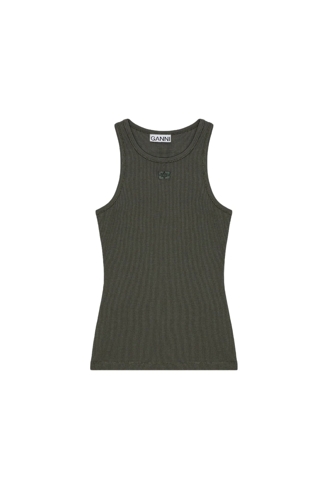 Embroidered logo tank top - Climbing Ivy