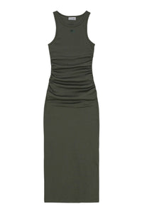 Robe longue débardeur en coton côtelé - Climbing Ivy