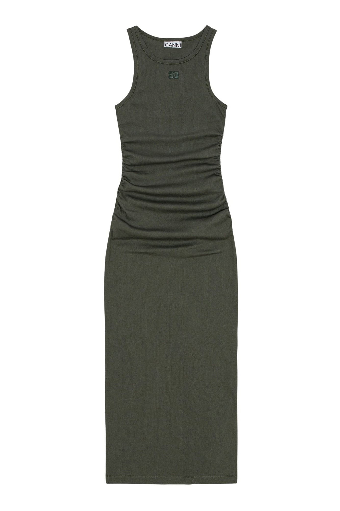Robe longue débardeur en coton côtelé - Climbing Ivy