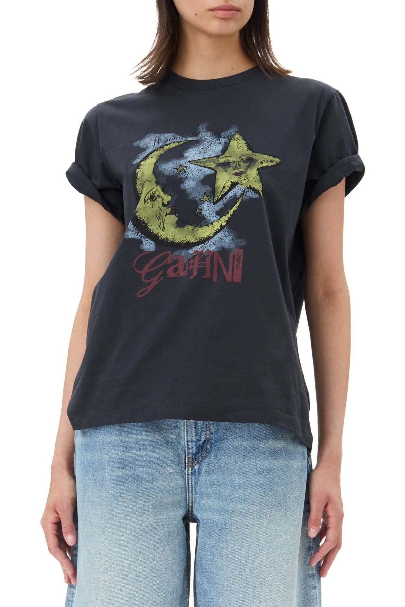 T-shirt Moonlight oversize en jersey - Phantom