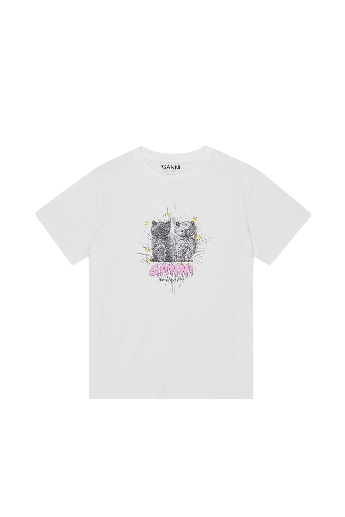 T-shirt ample Kittens en jersey - Bright White