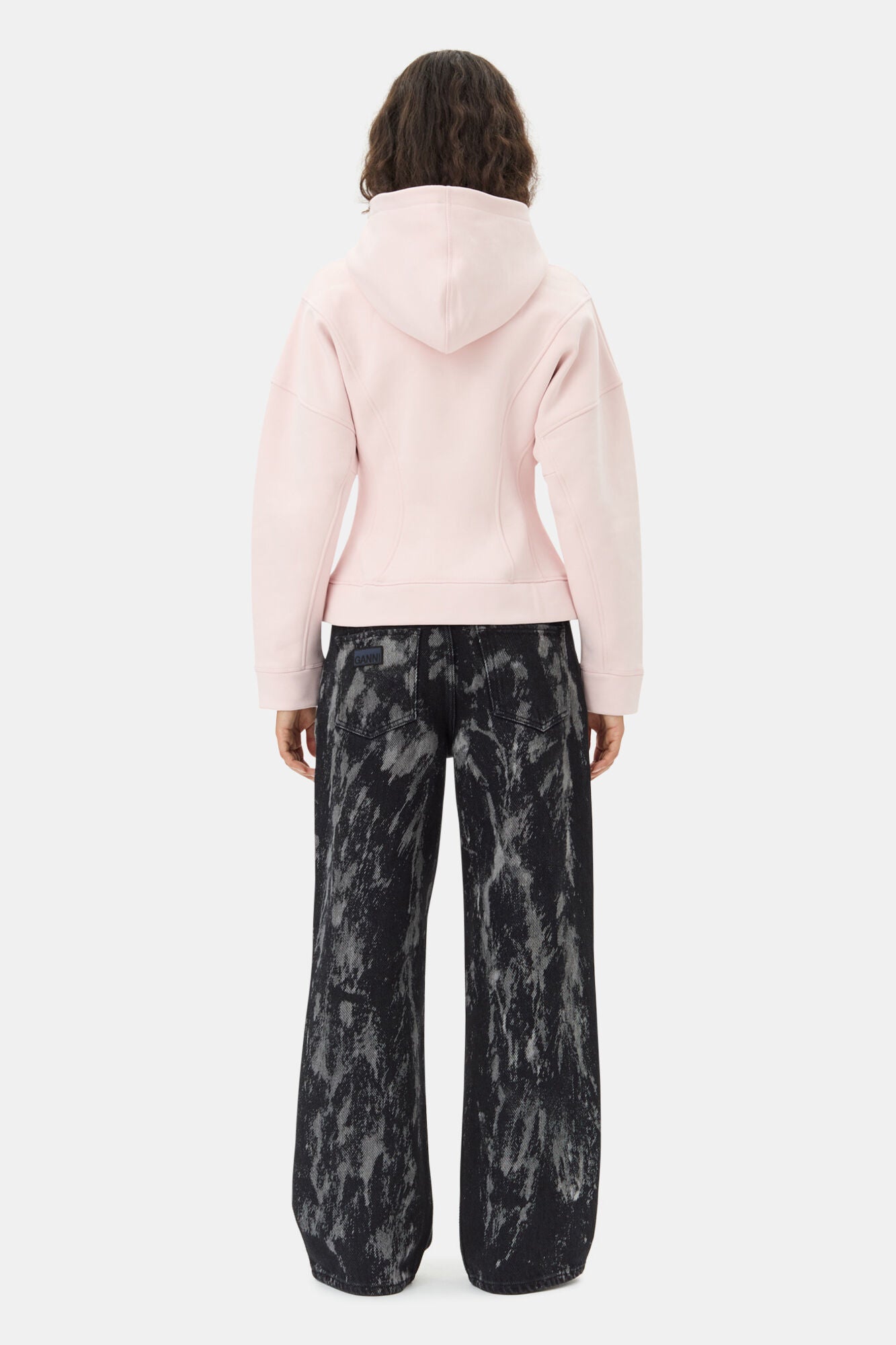 Sweat à capuche zippé - Chalk Pink