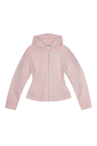Sweat à capuche zippé - Chalk Pink