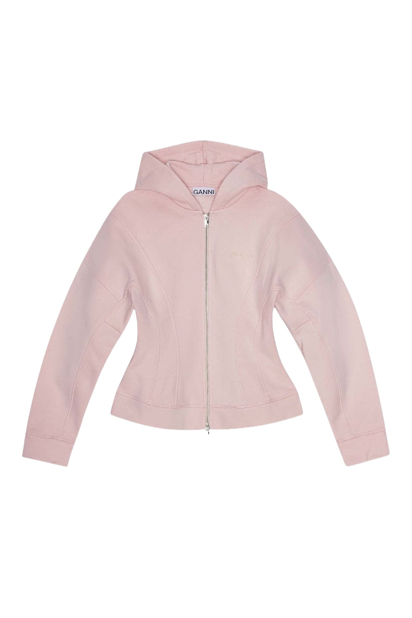Sweat à capuche zippé - Chalk Pink