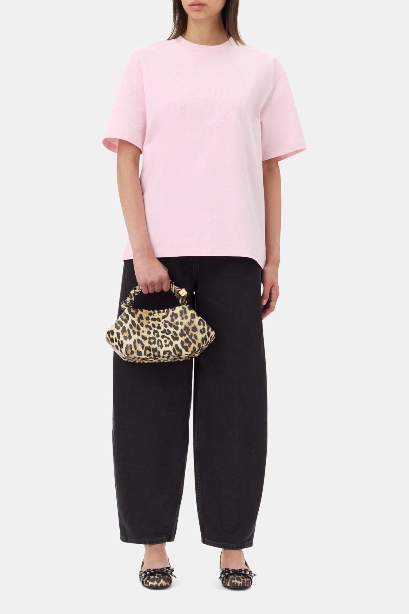 T-shirt à épaules tombantes - Chalk Pink
