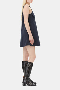 Robe courte évasée et boutonnée - Sky Captain